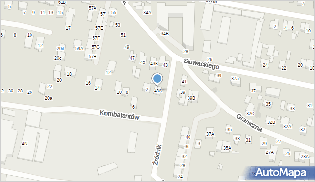 Kobyłka, Graniczna, 43A, mapa Kobyłka