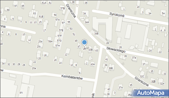 Kobyłka, Graniczna, 45, mapa Kobyłka