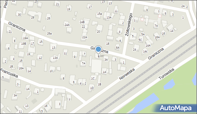 Kobyłka, Graniczna, 5, mapa Kobyłka