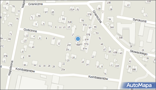 Kobyłka, Graniczna, 59A, mapa Kobyłka