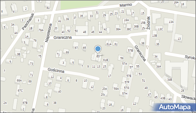 Kobyłka, Graniczna, 63, mapa Kobyłka