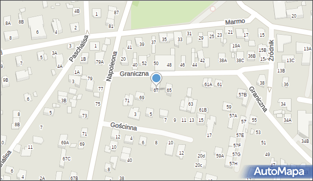 Kobyłka, Graniczna, 67, mapa Kobyłka