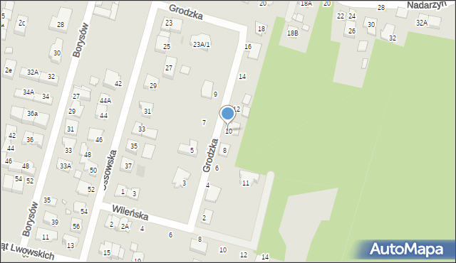 Kobyłka, Grodzka, 10, mapa Kobyłka