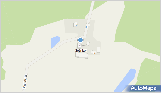 Kobysewo, Graniczna, 9, mapa Kobysewo