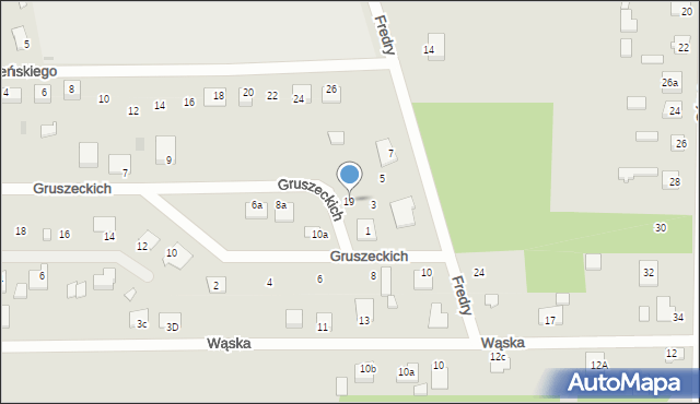 Koniecpol, Gruszeckich Marii i Zuzanny, 19, mapa Koniecpol