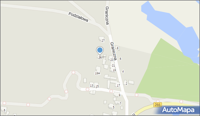 Konin, Graniczna, 25, mapa Konina
