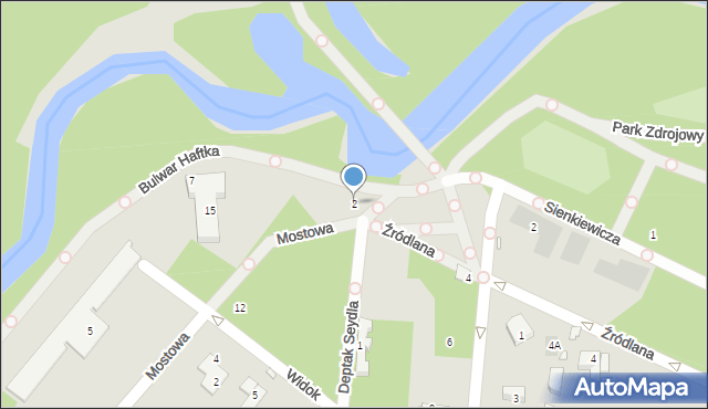 Konstancin-Jeziorna, Graniczna, 2, mapa Konstancin-Jeziorna