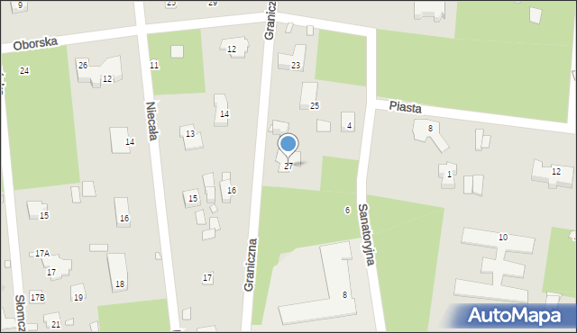 Konstancin-Jeziorna, Graniczna, 27, mapa Konstancin-Jeziorna