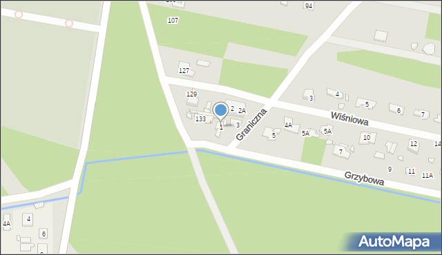 Konstancin-Jeziorna, Grzybowa, 1, mapa Konstancin-Jeziorna