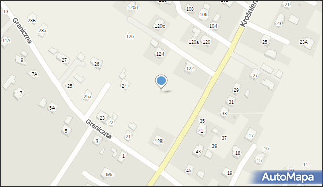 Korczyna, Graniczna, 21f, mapa Korczyna