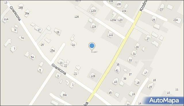 Korczyna, Graniczna, 21g, mapa Korczyna