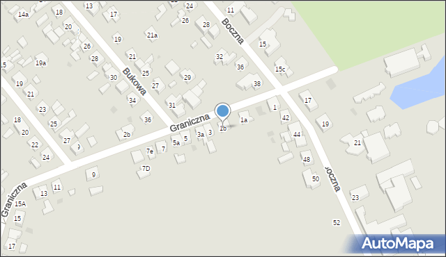 Kościan, Graniczna, 1b, mapa Kościan