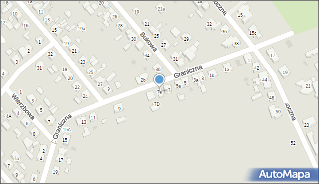 Kościan, Graniczna, 7e, mapa Kościan