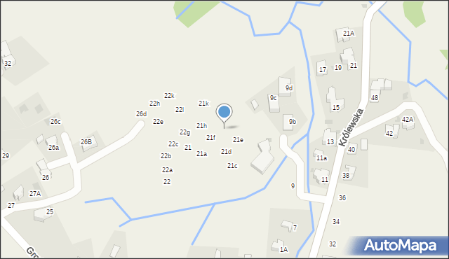 Kościelisko, Groń, 21g, mapa Kościelisko