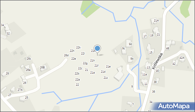 Kościelisko, Groń, 21j, mapa Kościelisko