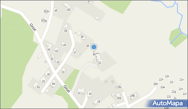 Kościelisko, Groń, 34, mapa Kościelisko