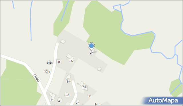 Kościelisko, Groń, 47, mapa Kościelisko