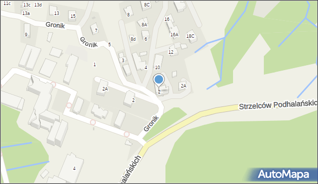 Kościelisko, Gronik, 2, mapa Kościelisko