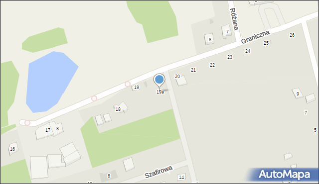 Kościerzyna, Graniczna, 19a, mapa Kościerzyna