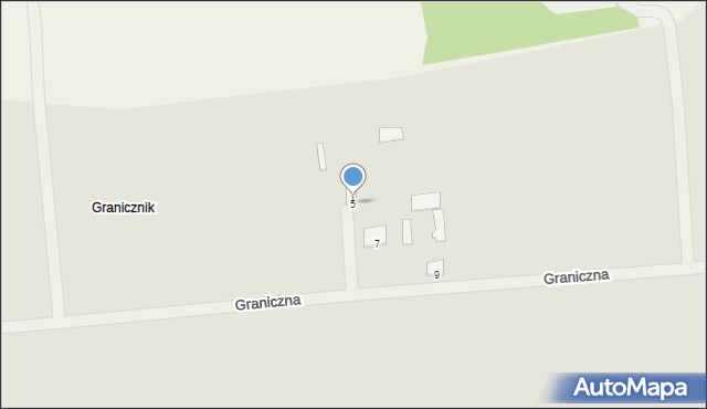 Kosów Lacki, Graniczna, 5, mapa Kosów Lacki