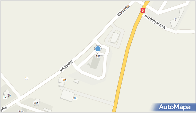 Kostomłoty, Granitowa, 38f, mapa Kostomłoty