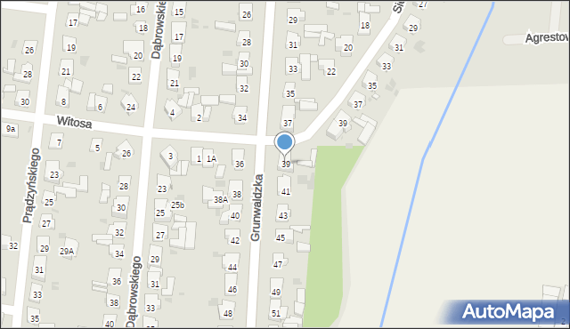 Kostrzyn, Grunwaldzka, 39, mapa Kostrzyn