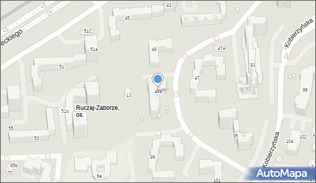 Kraków, Grota-Roweckiego Stefana, gen., 49a, mapa Krakowa