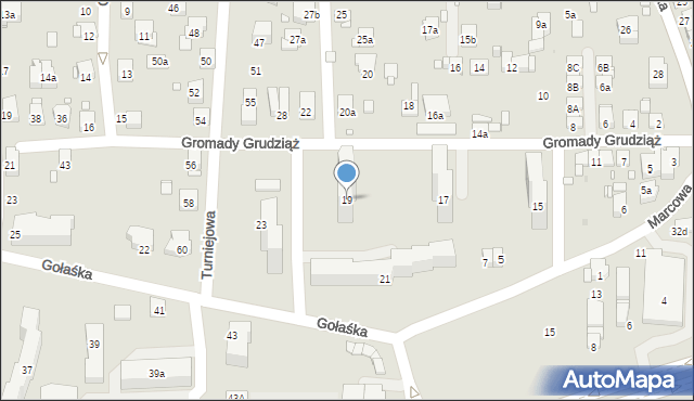 Kraków, Gromady Grudziąż, 19, mapa Krakowa