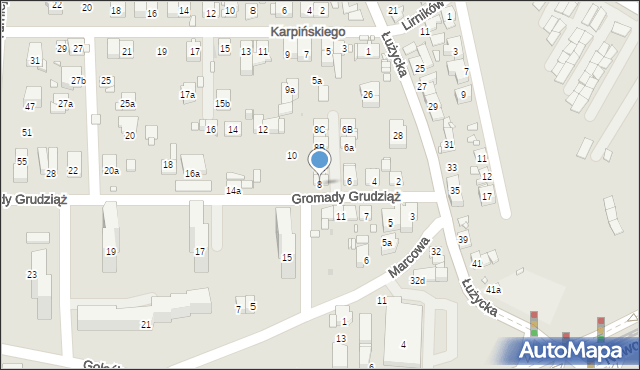 Kraków, Gromady Grudziąż, 8, mapa Krakowa