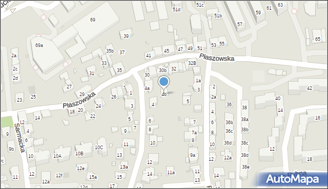 Kraków, Gromadzka, 4b, mapa Krakowa