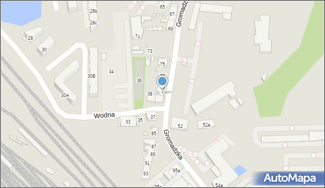 Kraków, Gromadzka, 81, mapa Krakowa