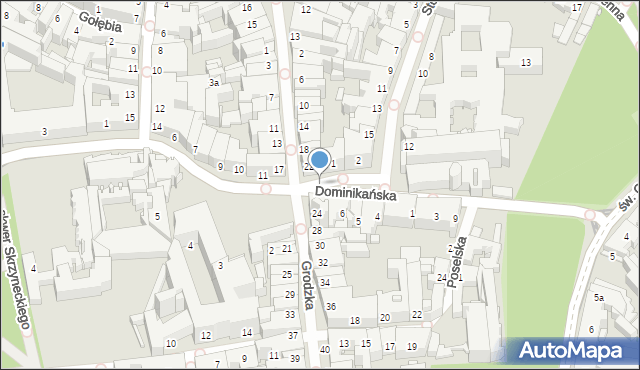 Kraków, Grodzka, 35i, mapa Krakowa