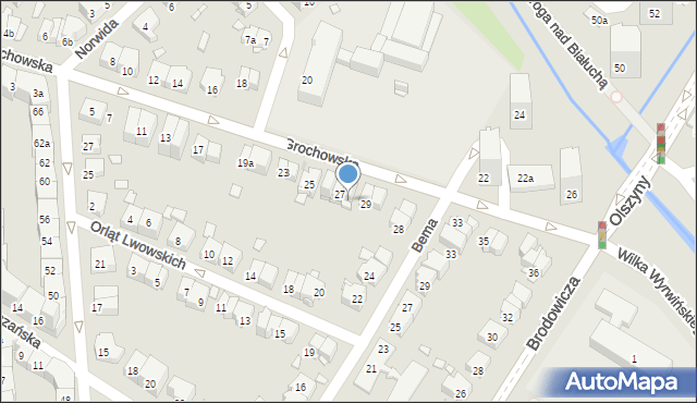 Kraków, Grochowska, 27c, mapa Krakowa