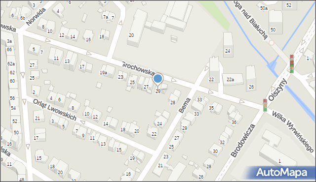 Kraków, Grochowska, 29, mapa Krakowa