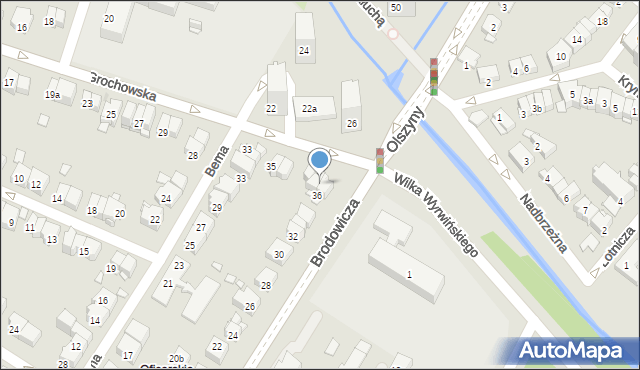 Kraków, Grochowska, 39, mapa Krakowa