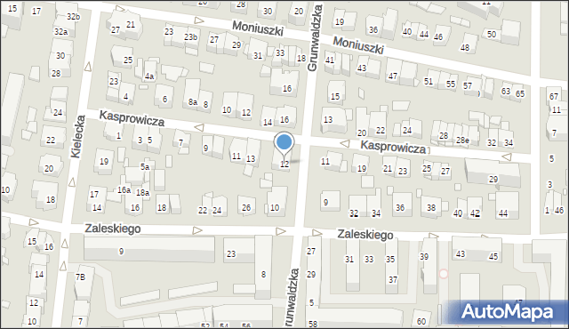 Kraków, Grunwaldzka, 12, mapa Krakowa