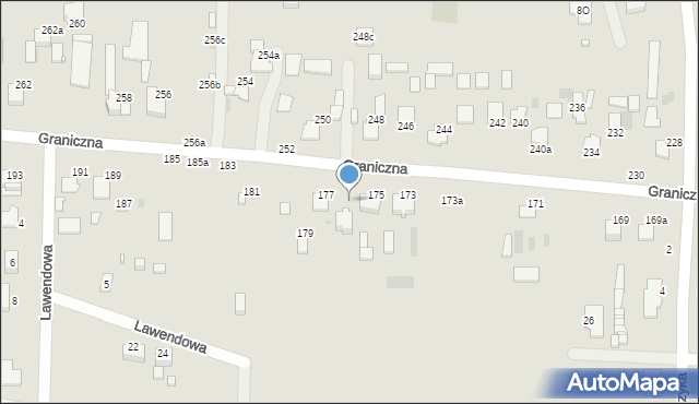 Kraśnik, Graniczna, 177a, mapa Kraśnik