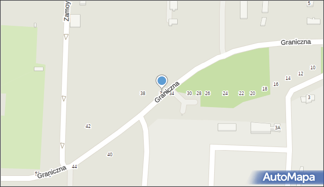 Kraśnik, Graniczna, 36, mapa Kraśnik
