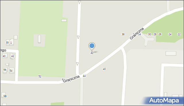 Kraśnik, Graniczna, 42, mapa Kraśnik