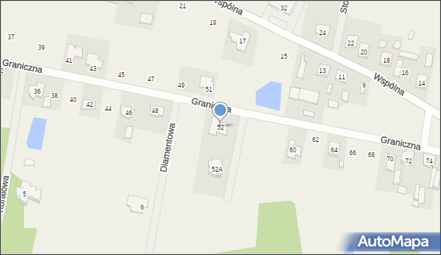 Królewiec, Graniczna, 52, mapa Królewiec