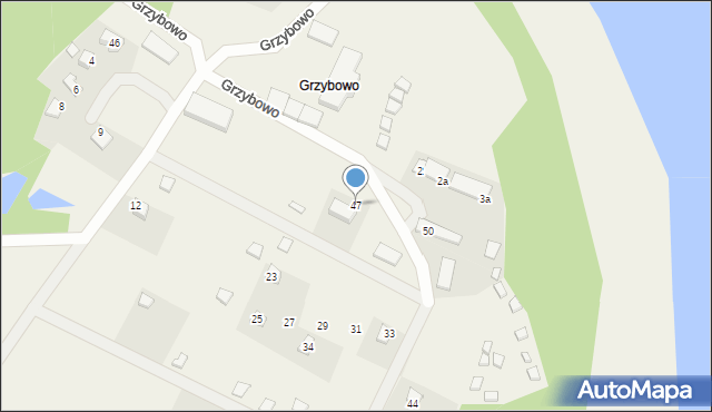 Kronowo, Grzybowo, 47, mapa Kronowo
