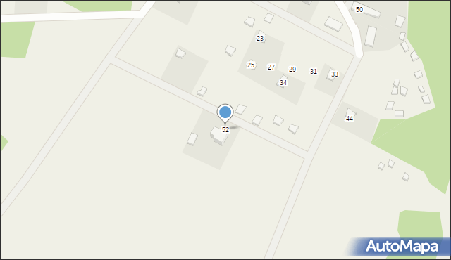 Kronowo, Grzybowo, 52, mapa Kronowo