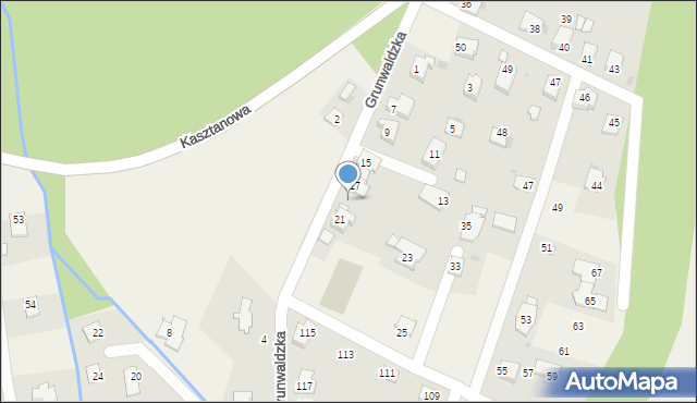 Krościenko Wyżne, Grunwaldzka, 19, mapa Krościenko Wyżne