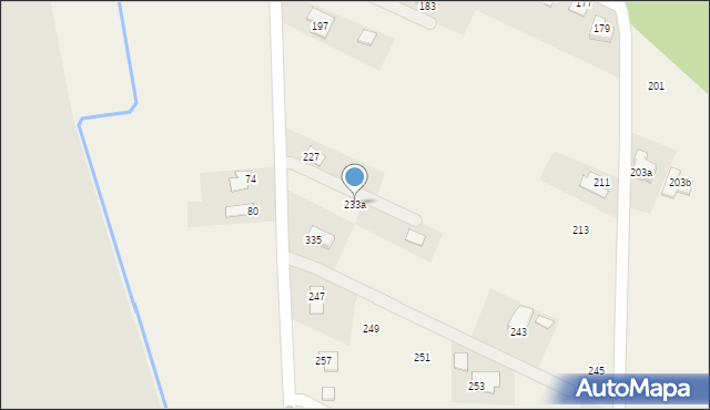 Krościenko Wyżne, Grunwaldzka, 233a, mapa Krościenko Wyżne