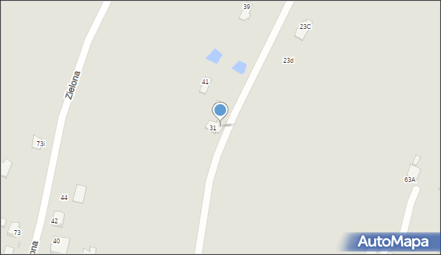 Krosno, Graniczna, 31a, mapa Krosna