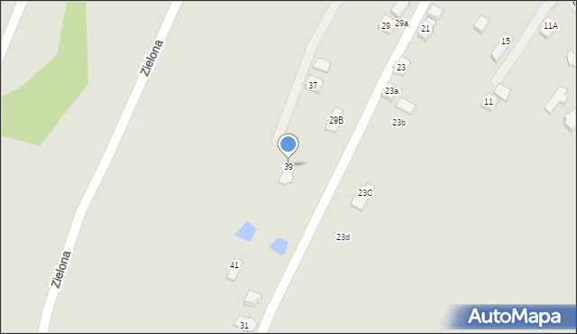 Krosno, Graniczna, 39, mapa Krosna