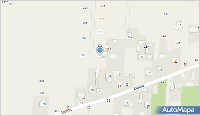 Krupia Wólka, Graniczna, 27f, mapa Krupia Wólka