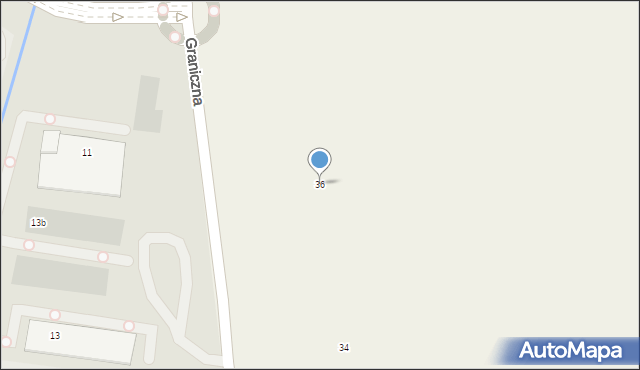 Krzeczów, Graniczna, 36, mapa Krzeczów