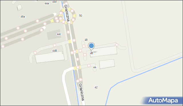 Krzeczów, Graniczna, 46, mapa Krzeczów