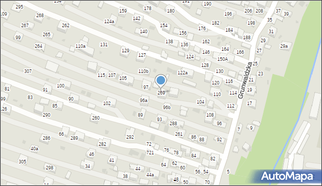 Krzeszowice, Grunwaldzka, 269, mapa Krzeszowice
